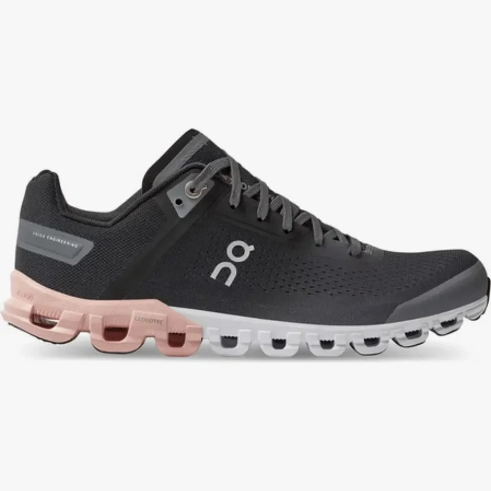 On Women's Cloudflow Running Shoe In Rock/Rose. S… - image 2